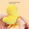 Wind Up Plush Toy High Imitation Decorative Soft Texture Clockwork Jumping Walking Chick Duck Toy for Festival