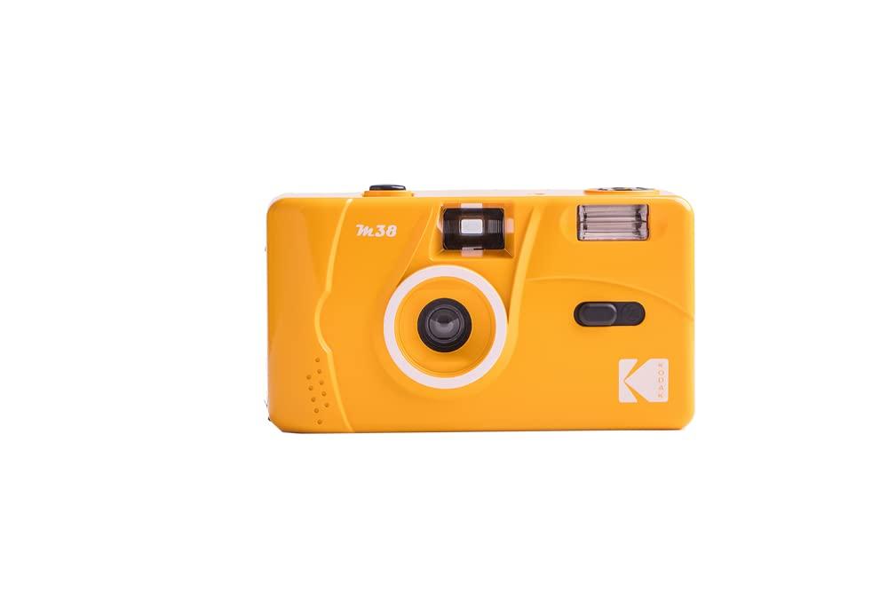 

Плівковий фотоапарат Kodak M38 35 мм. Потужний фокус, простий у використанні - безкоштовний вбудований спалах, (Жовтий) жовтий