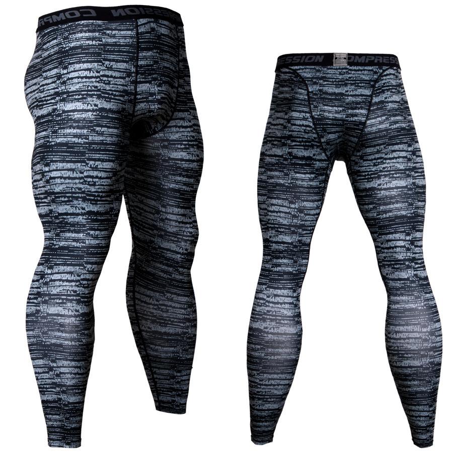 Legging joggebukser for menn Hurtigtørkende kompresjonsbukser Fitness treningstights Rashgard Menn Jogging Gym Leggings Løping