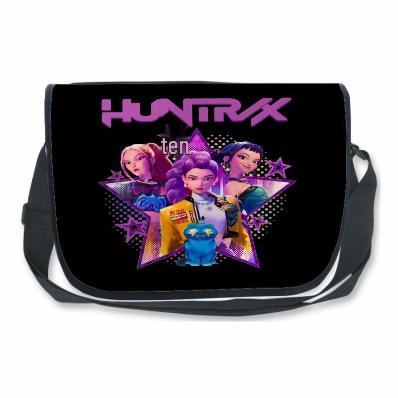 Huntrix Kpop Dämonenjäger Kinderrucksack und Umhängetasche für Grund- und Sekundarschüler