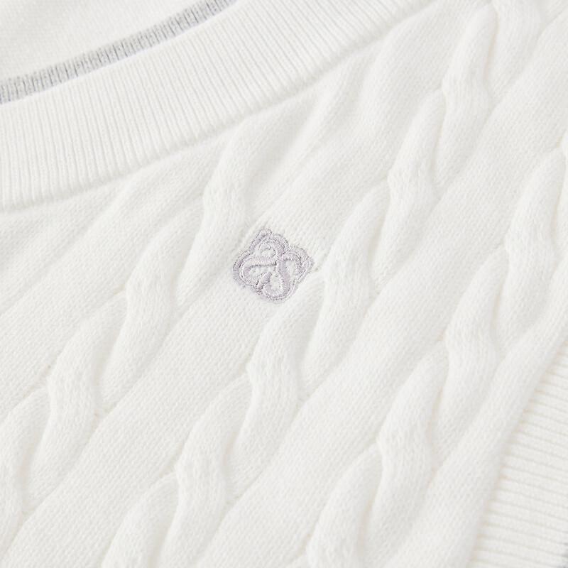 Semir Women's Spring Textured Shirt & V-Neck Vest Set