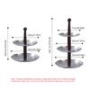 Round Metal Dessert and Fruits Tray Modern Stainless Steel Candy Fruit Display Holders for Home and Event Decoration