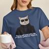 Snarky Fashion Cat T-shirt | Trendy Cat Graphic