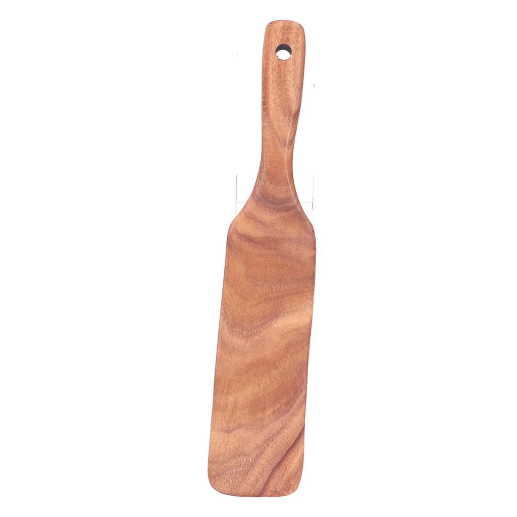 Teak Spatula Wooden Steak Pizza Cooking Salad Frying Spatula for Business Gifts Home KitchenMiddle Shovel 11.4x2.2inch