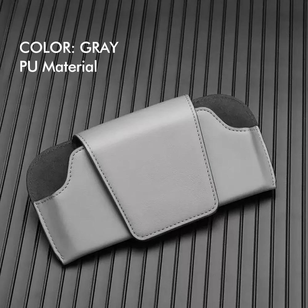 Auto Sonnenblende Brillenhalter Premium Leder Sonnenbrillenetui Clip Organizer Auto Brillen Aufbewahrungsbox Garage Handwerkzeuge