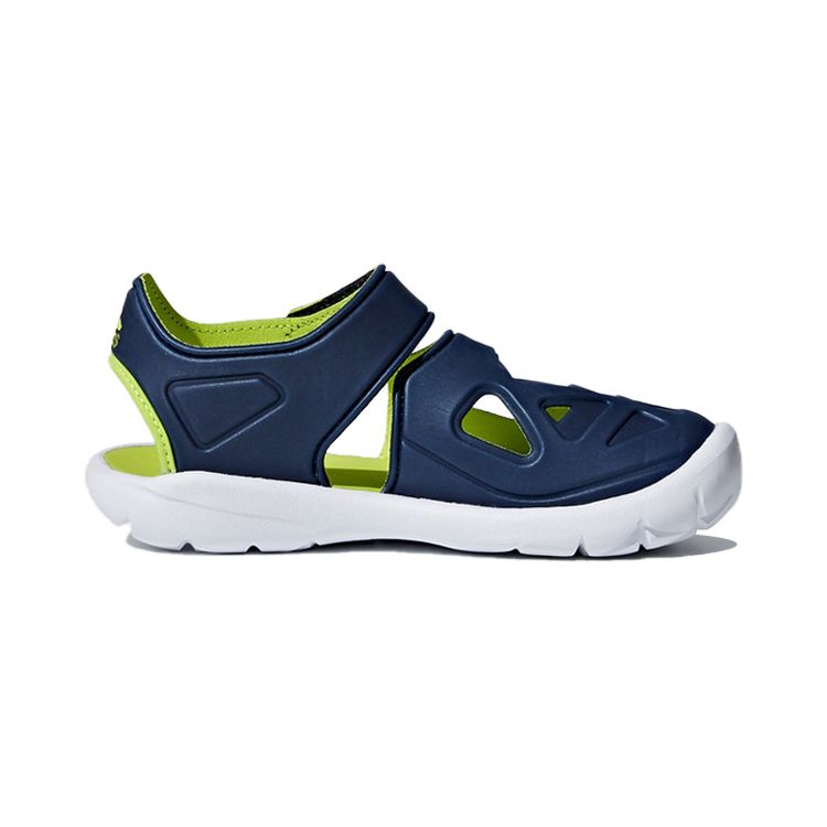Adidas Fortaswim Space Leather Comfortable Kids Sandals Kids Sandals Deep-Blue Green CQ0082
