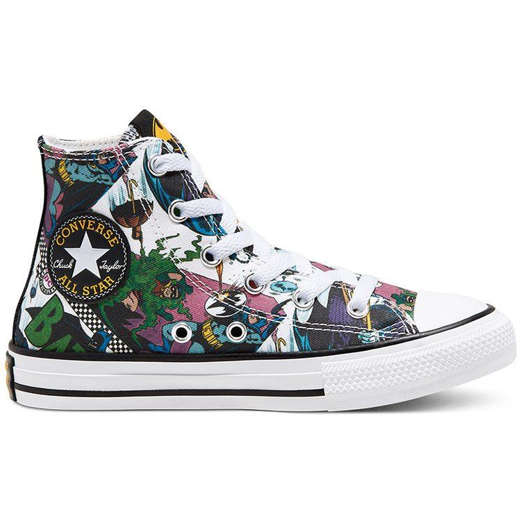 Batman X Converse Chuck Taylor All Star High Top High Top Casual Canvas Shoes Multicolor Teenagers 367307C