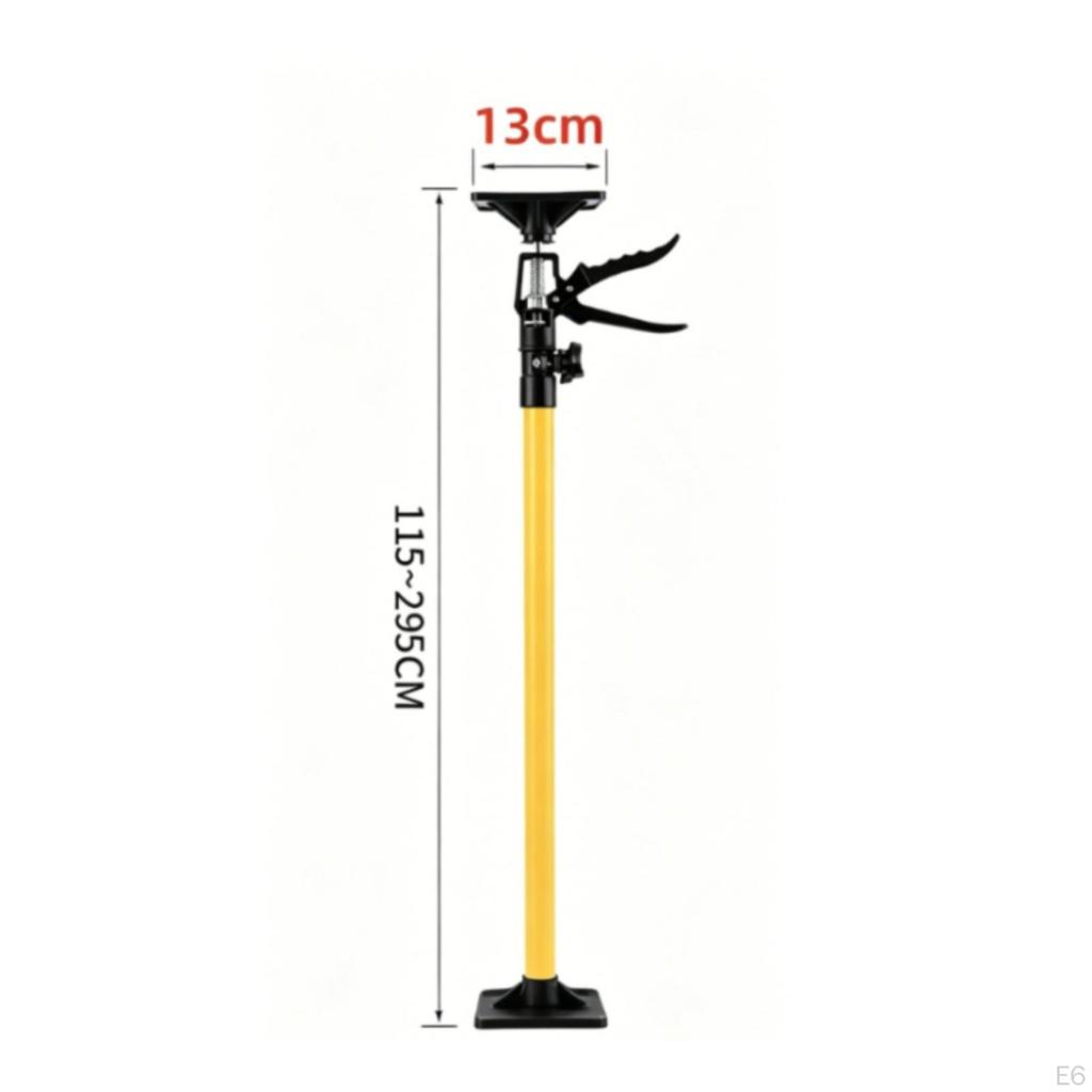 Cabinet Jack Support Pole Metal and Telescopic Rod Yellow Brace for Overhead