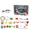 Christmas Advent Calendar , Christmas Countdown Toy 24pc Channel Teasing Stick Pet Toy Set Tunnel Toy