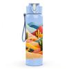 1PC Desert Cactus Mountain Southwest Print 750ml Color Plastic Sports Water Bottle Leakproof Flip Straw Lid Suitable for Sports Office Home Use