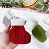 Winter Seasonal Home Decor Mini Knitted Christmas Stocking Ornaments, Knit Xmas Tree Hanging Decor, Small Indoor Holiday Party Supplies Pendants
