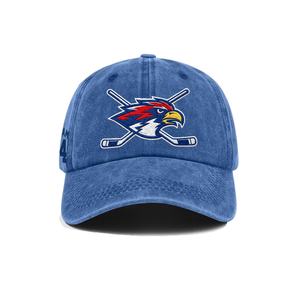 Washed Cotton Baseball Cap Soft Top Vintage Style Adjustable Back Closure Embroidered Logo Casual Outdoor Sports Hat for Daily Wear