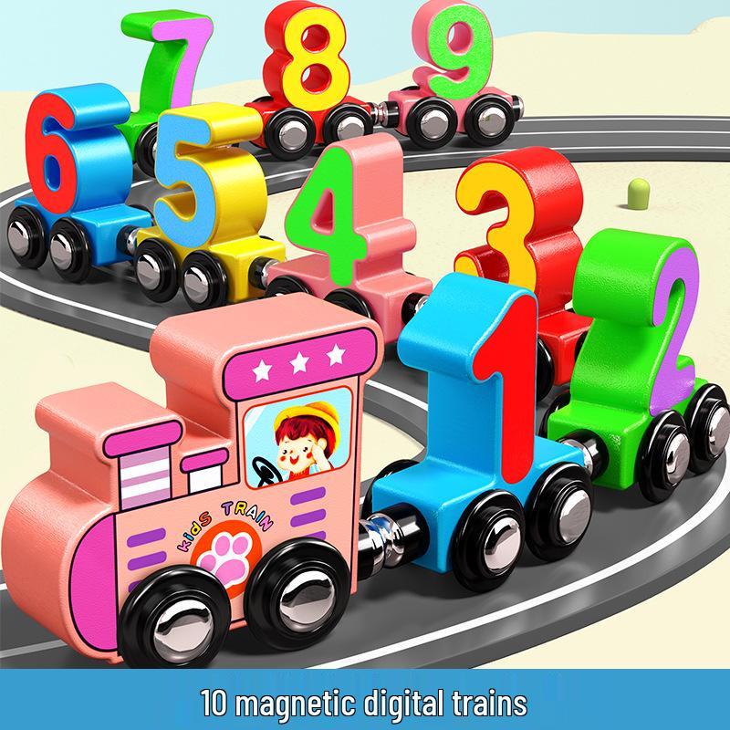 

Магнитные строительные блоки для поезда для детей 3-6 лет, развивающая игрушка