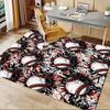 Office Carpet: Baseball Patterned Sofa Rug for Chair Protection