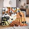 1pc Cute-Dogs Blanket Warm,Perfect for Camping And Travel, Making It a Great Gift for Any Season Yy250904191