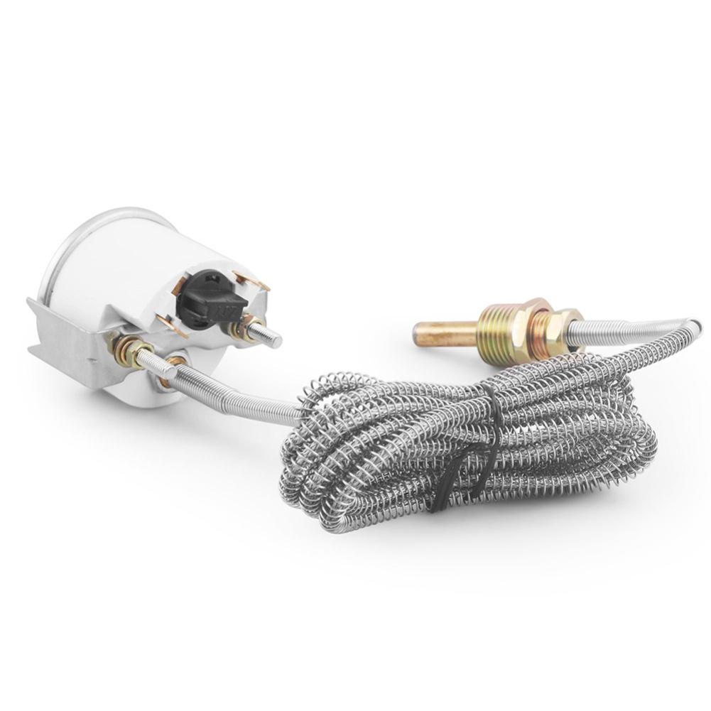 52MM Mechanischer Wassertemperaturanzeiger mit Sensor 40 bis 120 Celsius 100 bis 250 Fahrenheit 12V DC Strom für Automobilgebrauch NPT-Gewinde
