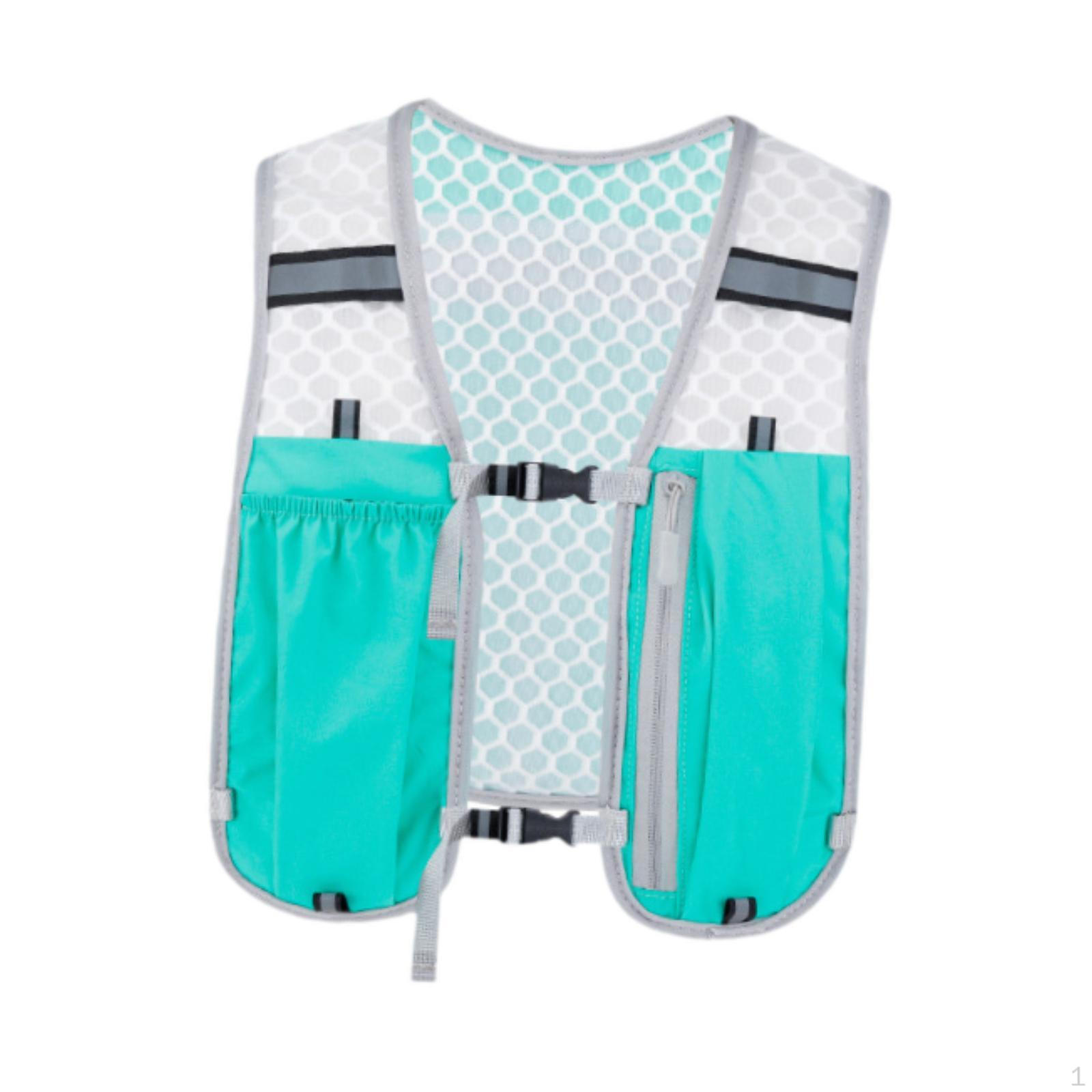 Рюкзак для питья для бегунов, регулируемый жилет для активного отдыха синий