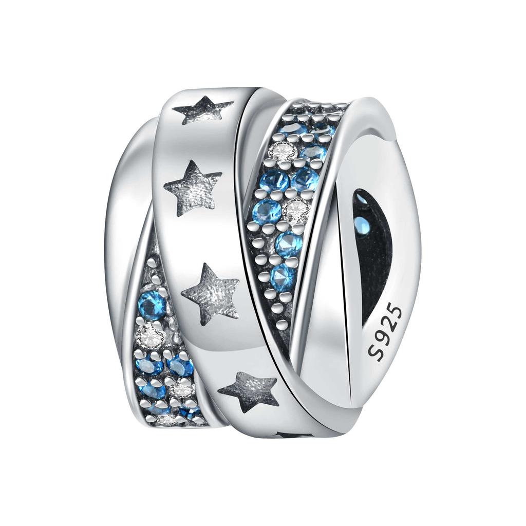 NEW 925 Silver Charm Beads Fit Original Bangle DIY Star Moon Sun Cross Heart Designs Perfect Party Gift