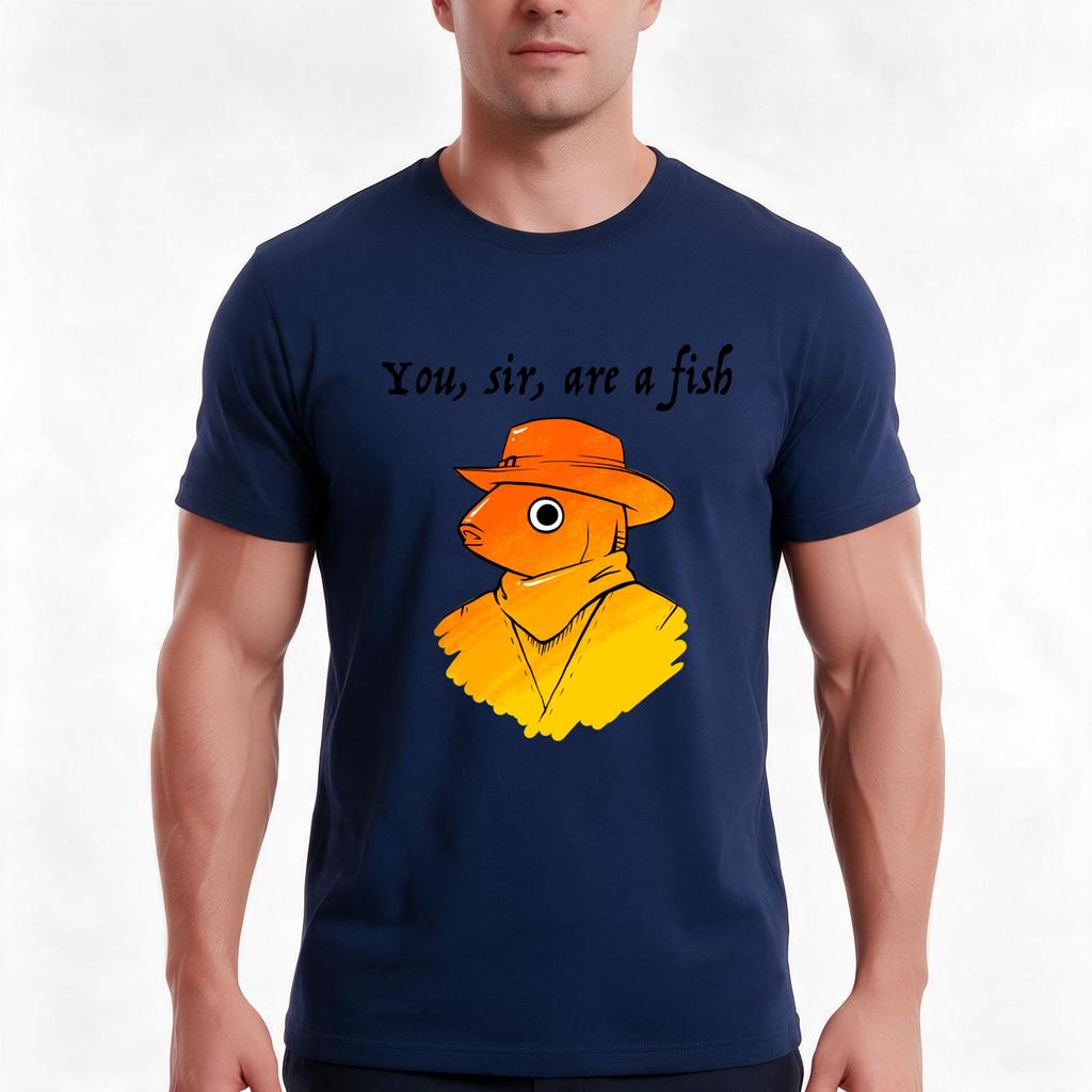 Youre A Fish Boah TShirt Summer Casual Cotton Tee Oversized Streetwear Tops Vintage Graphic Print Loose Fit Short Sleeve