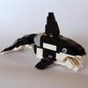 Building Blocks MOC-1868 Killer Whale Educational Marine Animal Compatible Assembly And Insertion Building Block Toy Model
