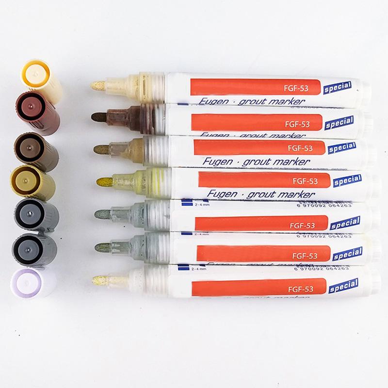 Tile Grout Coating Marker,Wall Floor Ceramic Tiles Gaps Professional Repair Pen,Anti-Mildew Waterproof Whiteboard Repair Pen