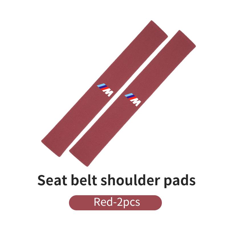 For BMW Car Seat Belt Shoulder Cover Protection Pad Auto Emblem Accessories E93 F10 F20 F30 F40 F15 F25 F26 F31 F49 F86 M3 M5 X3 SLZPW1