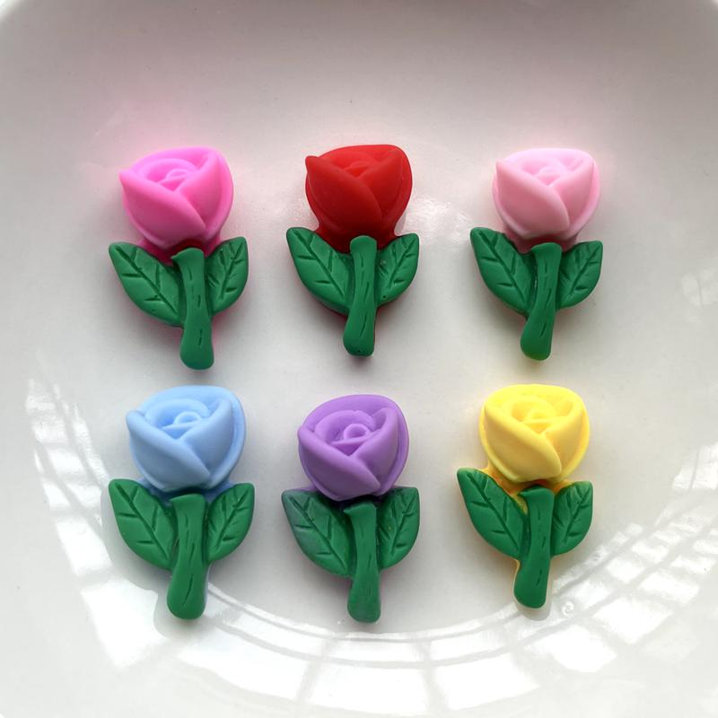 

10 шт., коллекция разноцветных цветов, милая коллекция смолы, кабошон с мультяшной плоской спинкой, альбом для вырезок, каваи, украшения «сделай сам», аксессуары