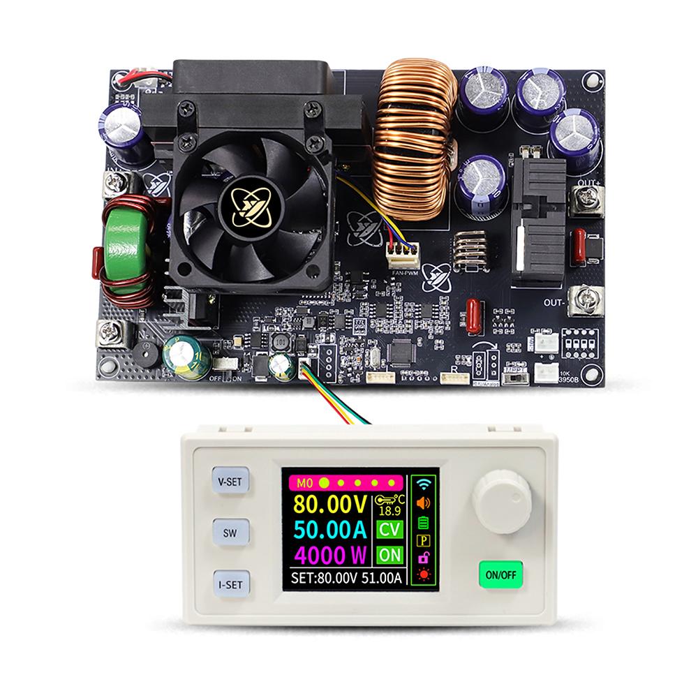 XY8050S CNC DC Adjustable Step-Down Power Supply Module 50A/4000W Constant Voltage Current Module Input Voltage DC12-140V