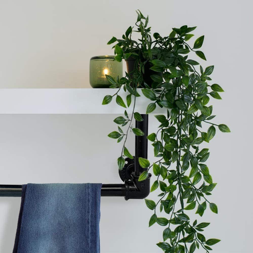 New Painted Floor Flange Black Industrial Vintage style Iron Pipe Flange With Threaded Hole Pipe Fittings Home