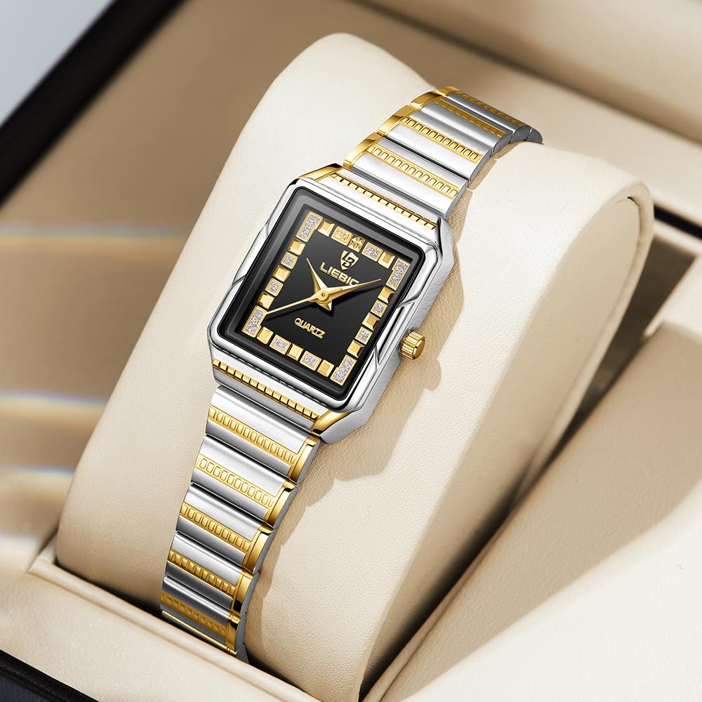 LIEBIG&SKMEI Watch for Women Luxury Waterproof Stainless Steel Quartz Watch Temperament Elegant Exquisite Ladies'casual Wristwatch L1050