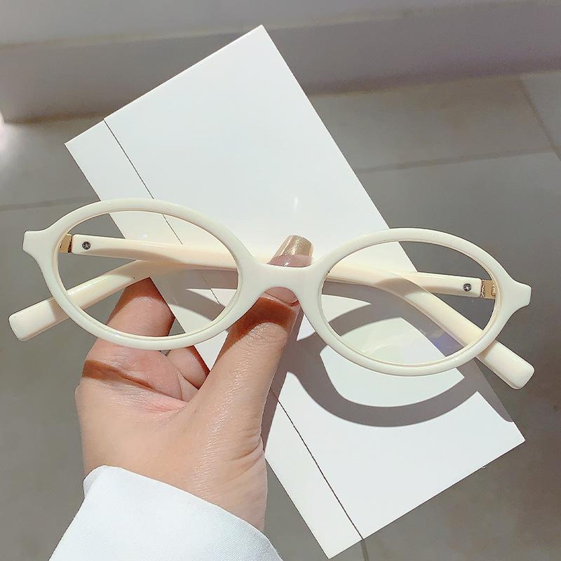 Vintage Anti Blue Light Oval Glasses Women Men Luxury Designer Myopia Prescription Eyeglasses Small Frame