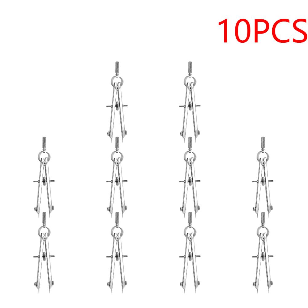 10-1 Pcs Multifunction Bow Divider Spring Compasses Engineering Compasses Drawing Tool Metal Geometry Compass Bow Divider