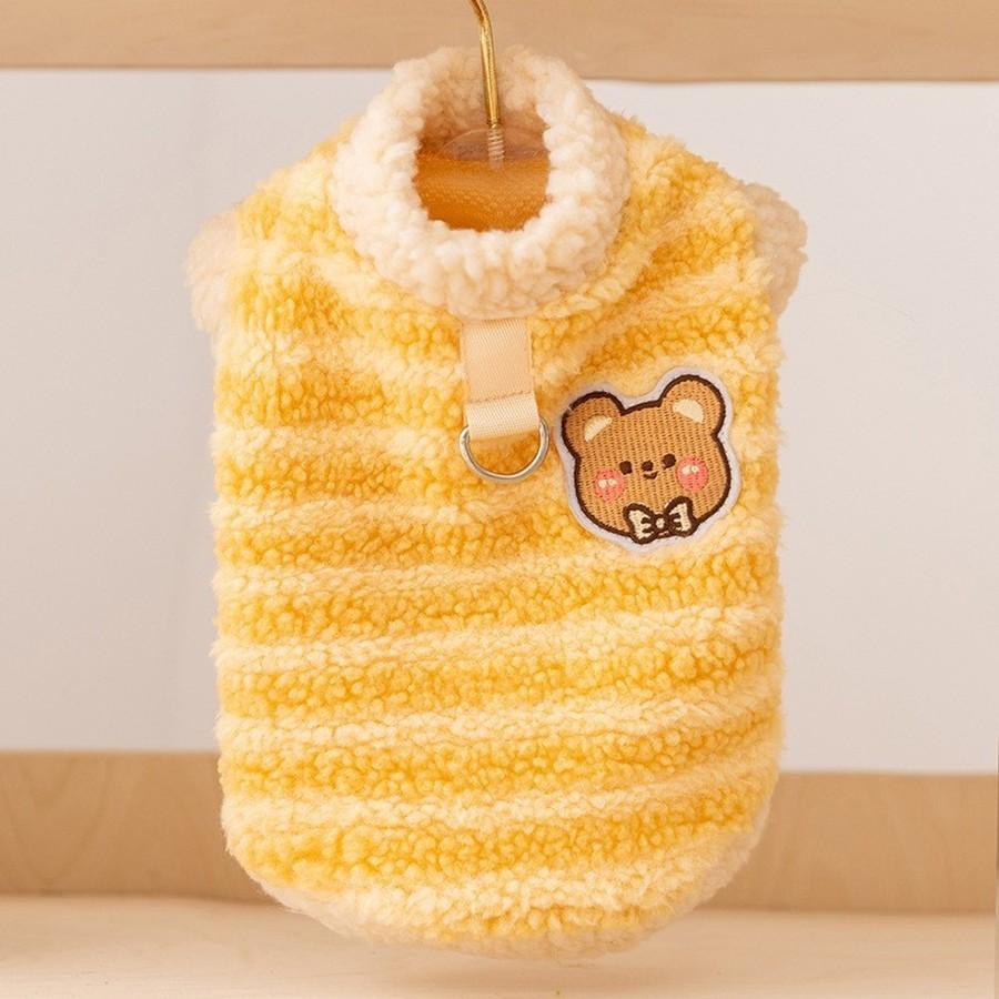 Small to Medium Dog Fleece Pockets Warm Cozy Winter Dog Coat