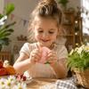 Crunchy Peach Squeeze Toy Building Blocks TPR Fidget Toy Realistic Fruits Pinch  Office Desk Toy