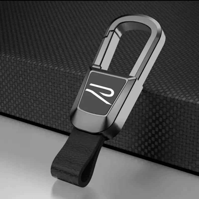 2026 Hot VOLKSWAGEN Leather Key Rings High-Grade Metal Keyrings Car Keychain For Volkswagen VW New Rline Golf Beetle Tiguan Vent FE2