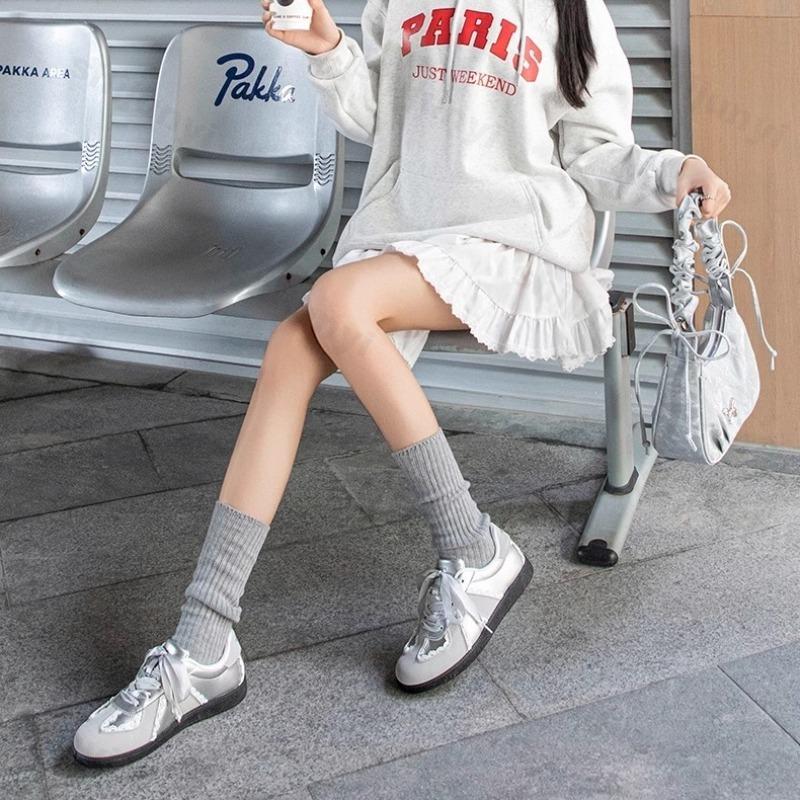 Fashion Autumn Women Ballet Flats 2025 New Fashion Vintage Casual Shoes Non-slip Retro Lace Up Outdoor Leisure Shoe Vulcanized Shoes