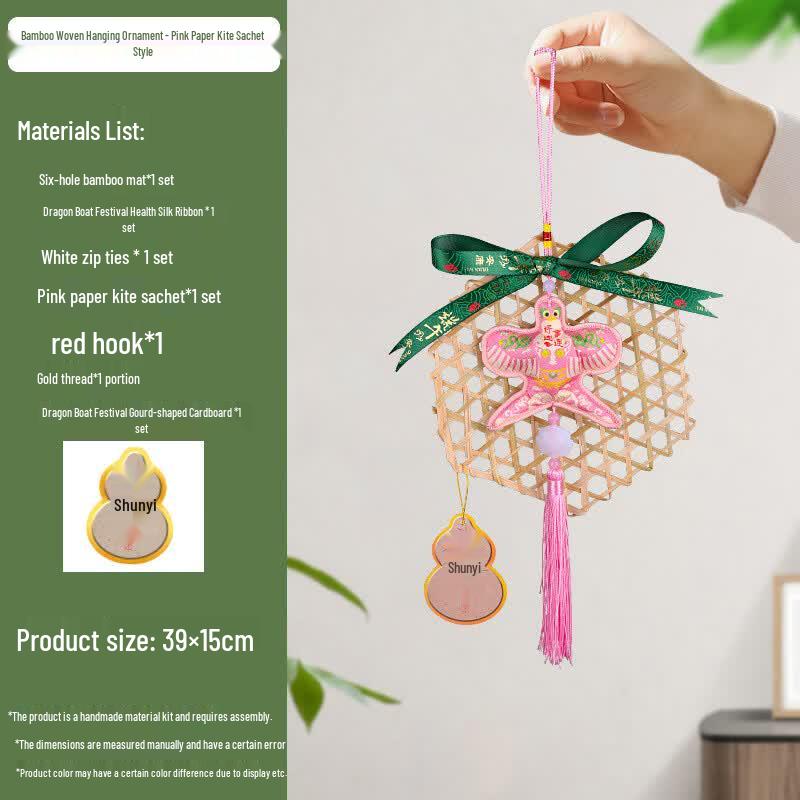 Dragon Boat Festival Bamboo Woven DIY Hanging Ornament Kit