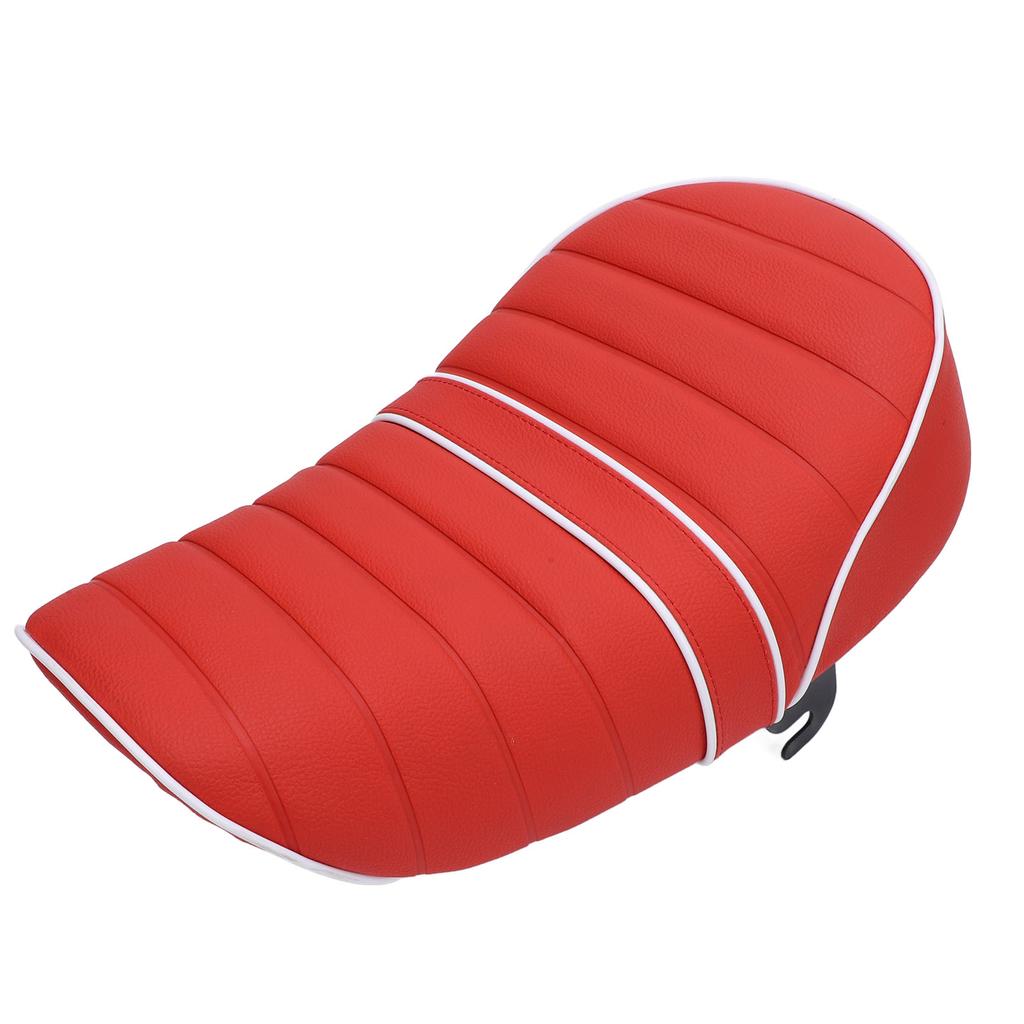 Mini Bike Seat Red Water Resistant Faux Leather with Fixed Bracket for Z50 Z50J Z50R Z50M Z50Z