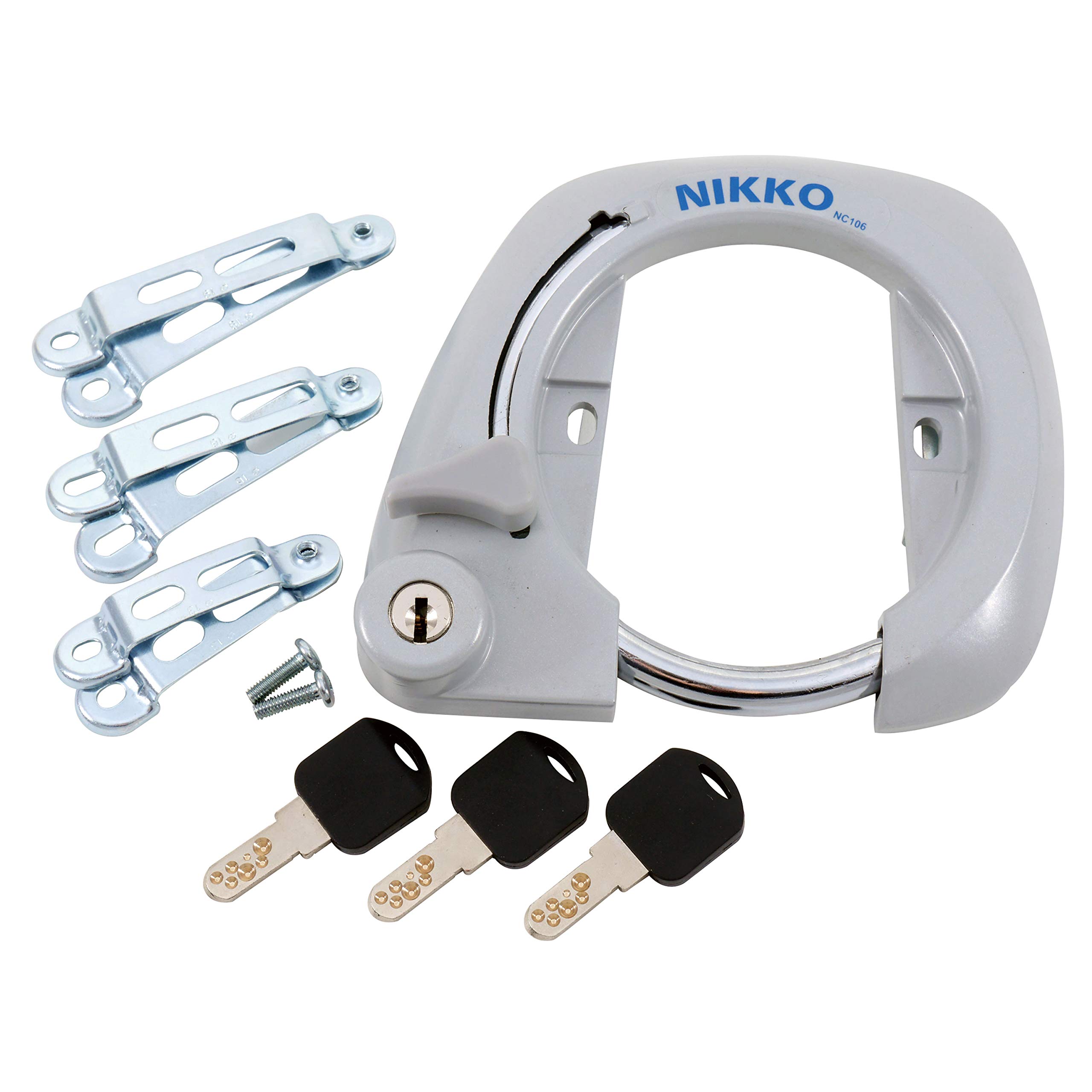 

Nikko Body Circle Lock Aluminum Silver Heavy-Duty [NC106]