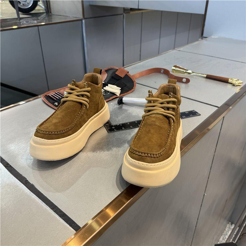 Nové podzimní a zimní kožené povrchové pohodlné boty sportovní boty ležérní boty trendy boty skate boty
