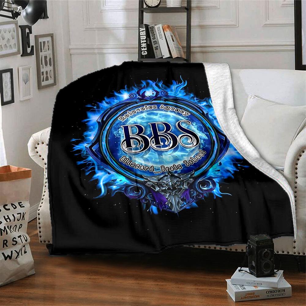 1pc BBS Rolevoice Agency Soft Flannel All Season Throw for Home, Office, Outdoor UseDurable Comfort Soft Warm Throw for Home