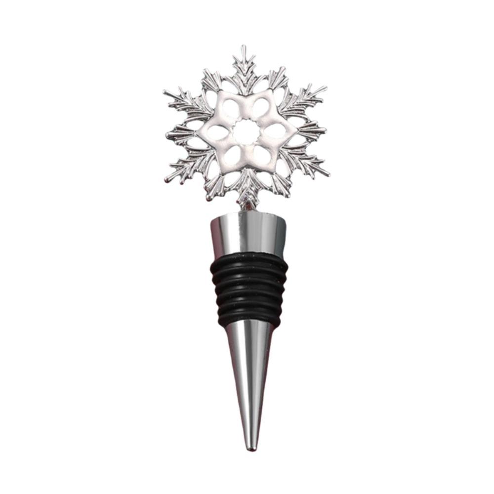 Deer Snowflake Tree Shape Christmas Wine Stopper Zinc Alloy Gold/Silver Wine Bottle Sealer Sealed Decorative Wine Cork