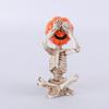 3Pcs/Set Resin Craft Meditation Yoga Skeleton Statue  Halloween Decoration