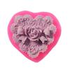 New 3D Rose Bowknot Flowers Silicone Chocolate Mould Heart Love Soap Mold Candle Polymer Clay Mold Crafts DIY Forms Soap Base