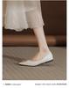 2025 Spring and Autumn New Xiaoxiangfeng Single Shoes Comfortable Soft-soled Pointed Shallow Mouth Flat-soled Women's Shoes