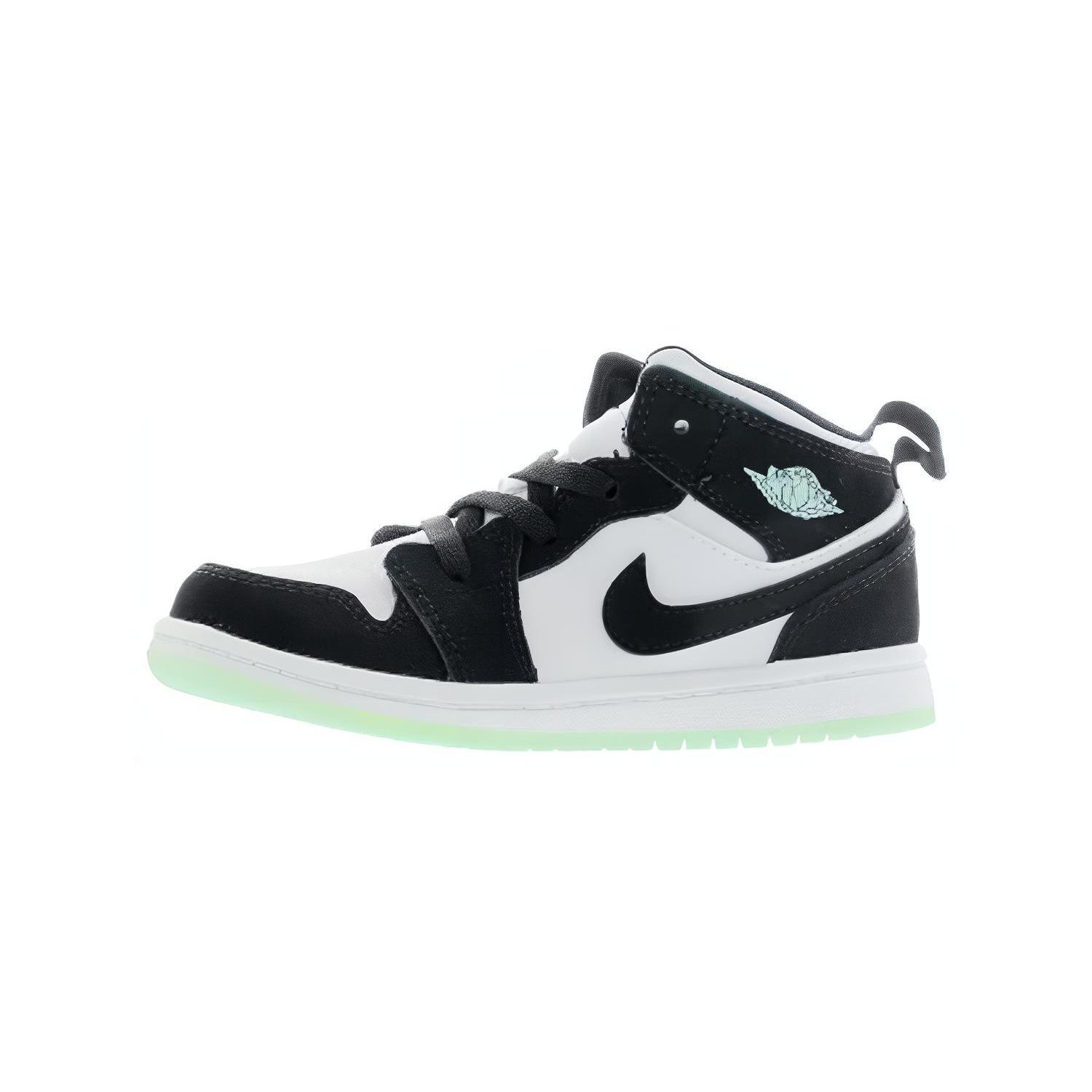 Jordan 1 Mid White Black Teal Tint TD BQ6933-103 23.5