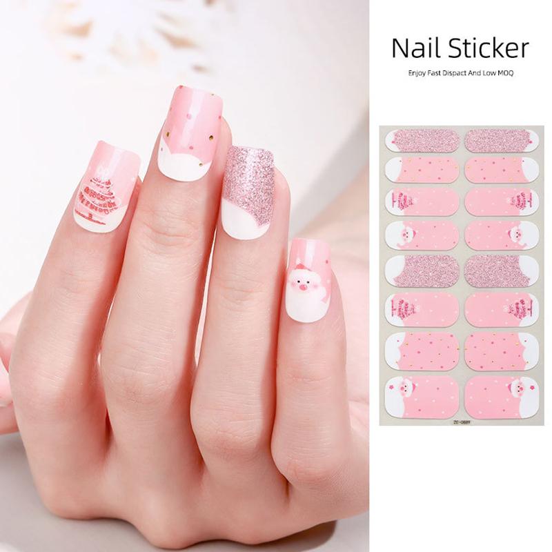 

Рождественская серия Полное покрытие Наклейки для ногтей Снежинка Наклейка для ногтей Женские Самоклеящиеся Дизайнерские Маникюр Наклейки для нейл-арта Украшение