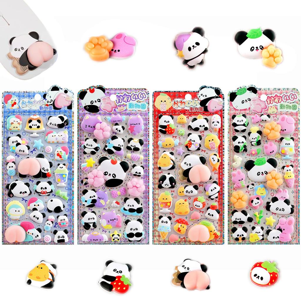 Dekori 3D Cute Panda Pattern for Perfect for Reward DIY Cell Phone Water and Craft Gifts of Stickers, Girls, Kids' Crafts, Stickers, Decor,