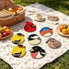 6 PCS DIY Bird Coasters Punch Needle Kit With Hoop Yarn & Patterns Handmade Tufted Bird Mug Rug Craft Set For Adults Stress Relief Home Decor Gift