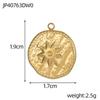 CARLIDANA Stainless Steel Waterproof sunflower Cross Heart Star Butterfly Pendants Gold Geometric Charm DIY Jewelry Accessories
